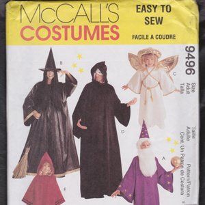 1998 McCalls Pattern Adult Sz S-XL #9496 Uncut costumes Halloween